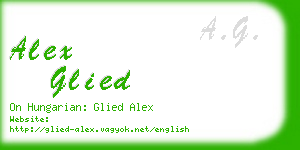 alex glied business card